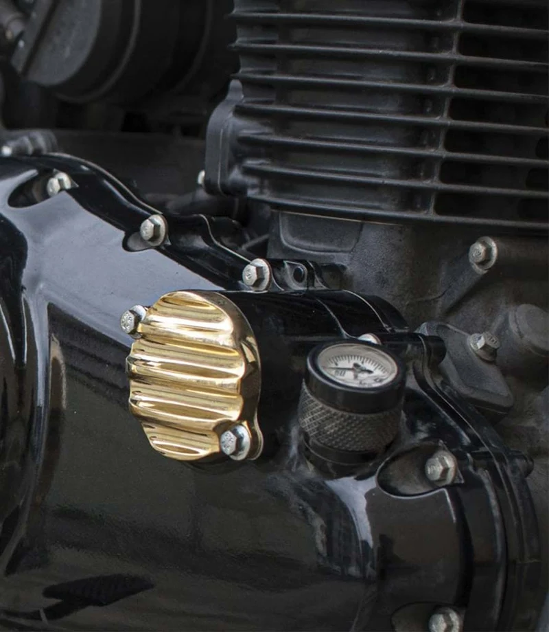 Tappo Olio Motore 'Ribbed' Oro per Honda CB350 / GB350