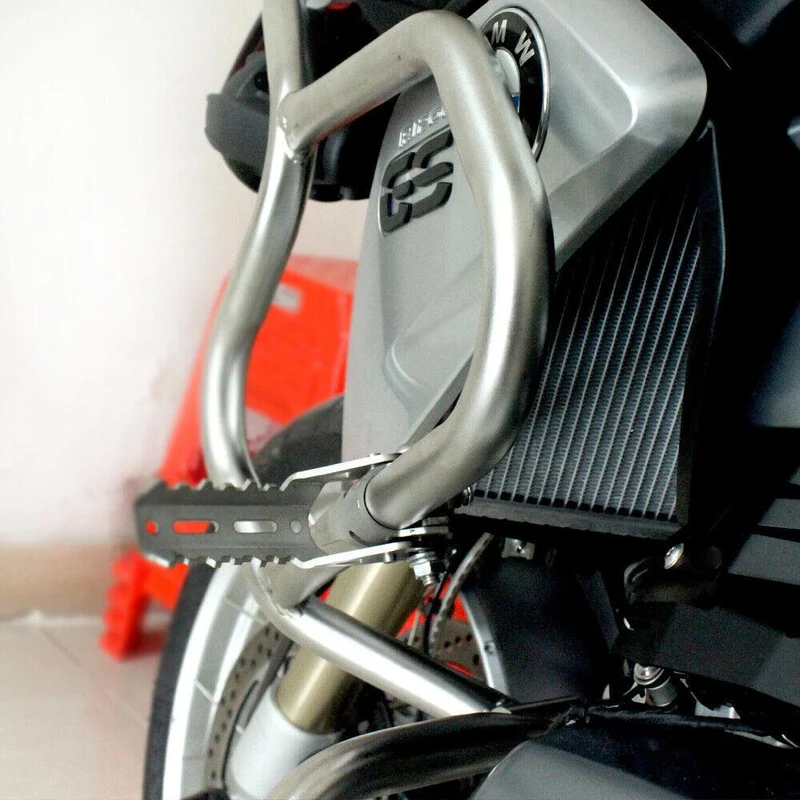 Highway Pegs 25mm Crash Bar Front Footrests For BMW R1200GS LC