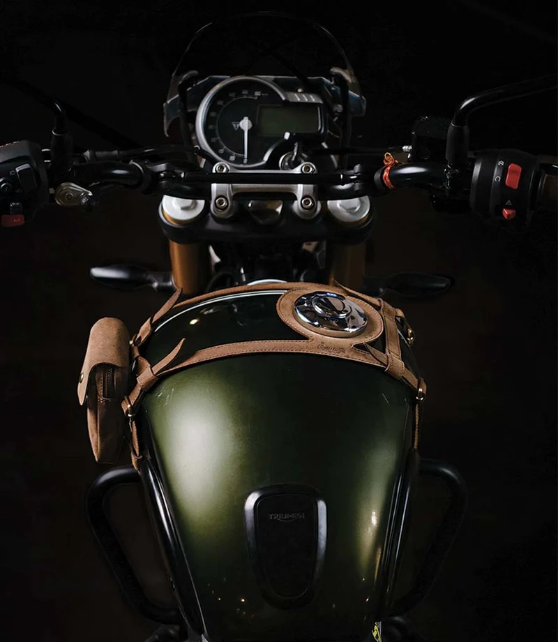 Paraserbatoio Marrone per Triumph 400cc