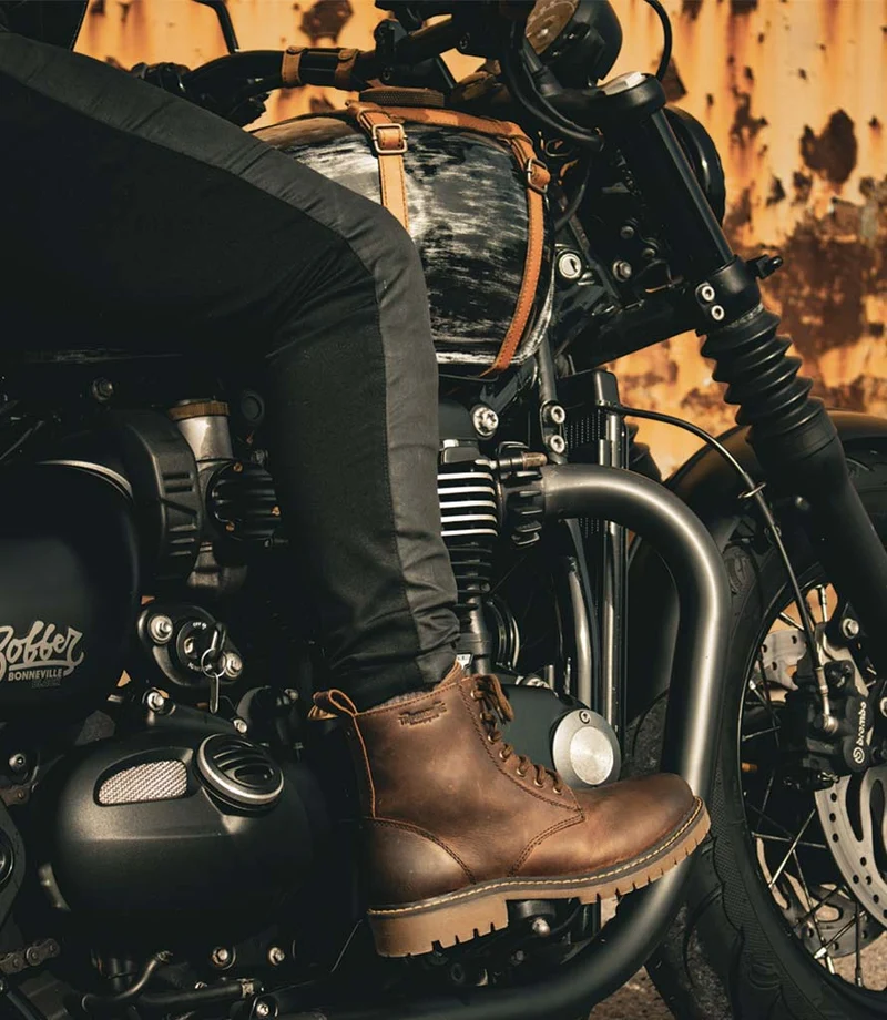 Stivali Moto Donna Hellcat Mocha - Trip Machine