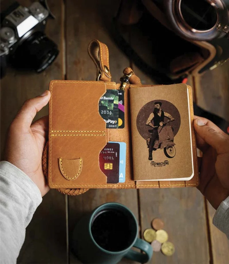 Portafoglio Explorer Vintage Tan - Trip Machine
