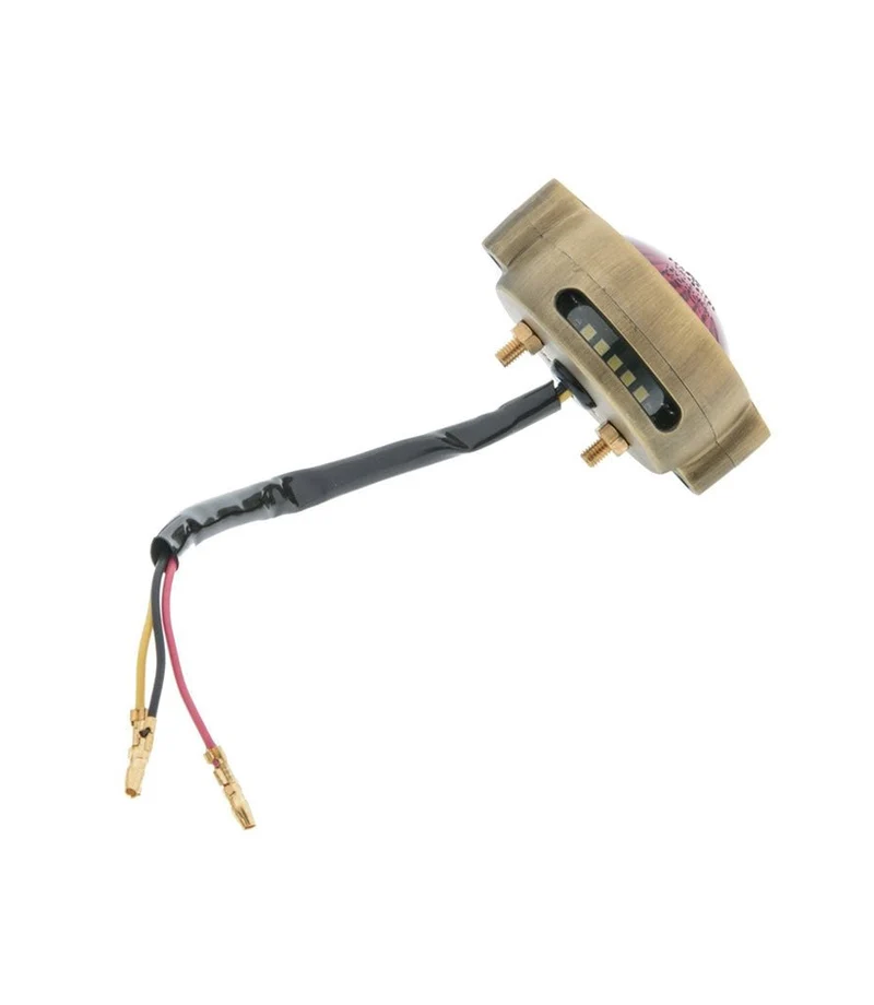 Fanale Posteriore Eldorado LED Oro Satinato - Omologato