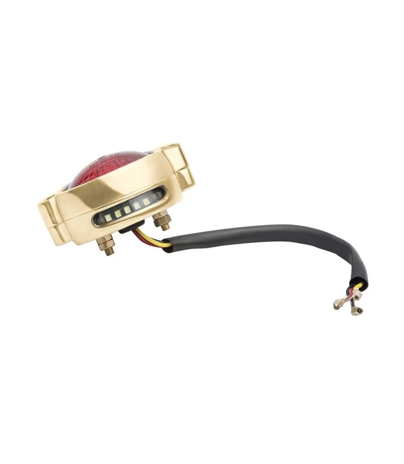 Fanale Posteriore Eldorado LED Oro Lucido - Omologato