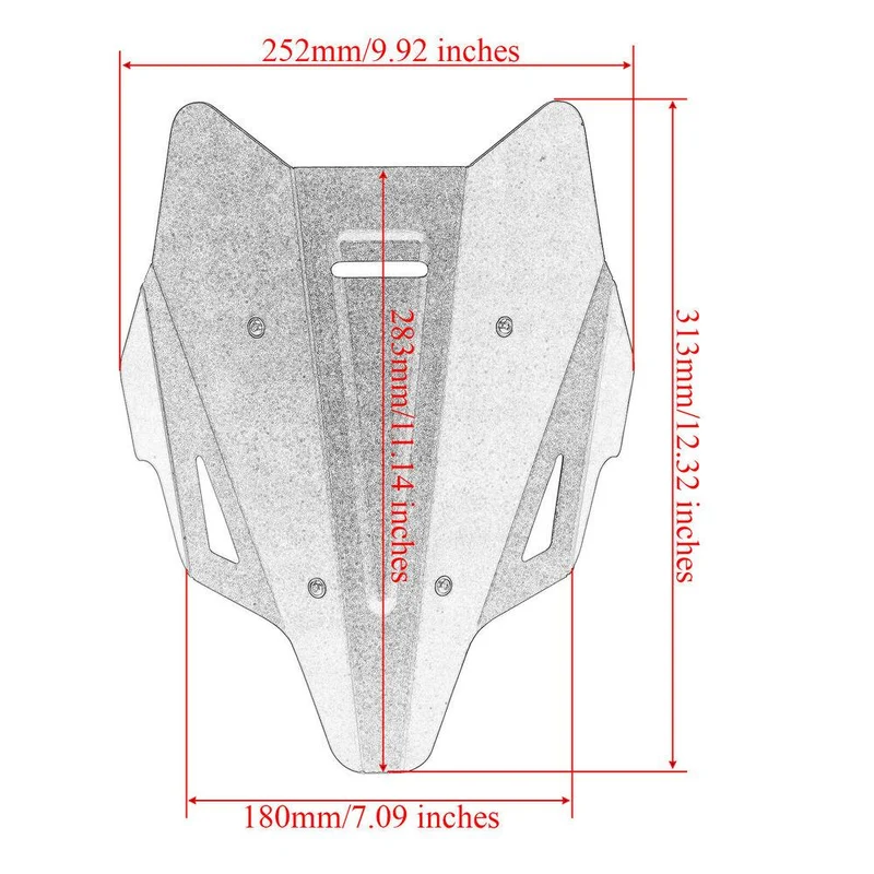 Aluminum Windshield For Yamaha MT-07/FZ-07 2021-2022 Windscreen