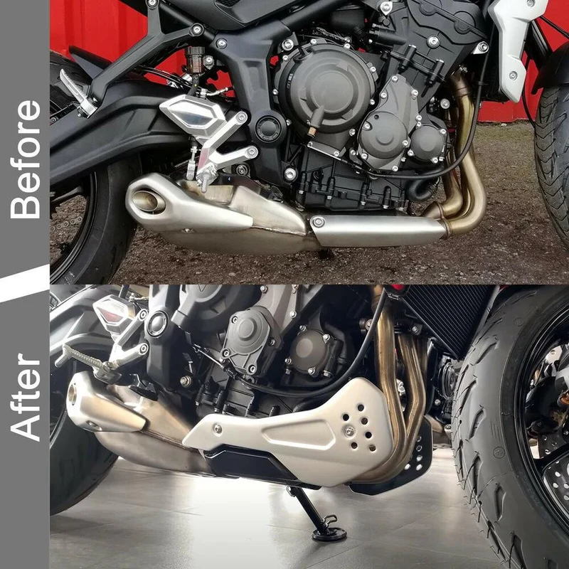 Aluminum Bellypan Kit For Triumph Trident 660 21-22 Lower Engine Spoiler Cowling