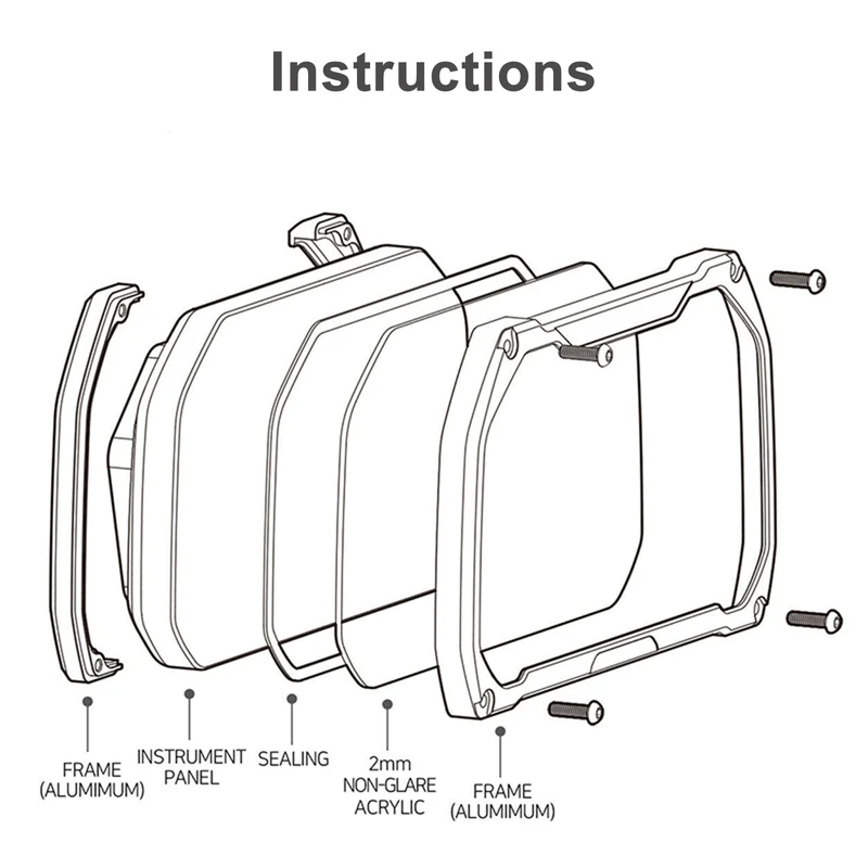 Instrument Screen Protector For BMW F850GS F900XR S1000RR R1200GS R1250GS