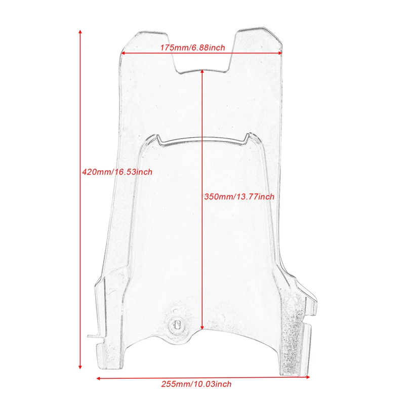 Rear Hugger Inner Fender Extender Mudguard For BMW R1200GS LC, R1250GS, ADV