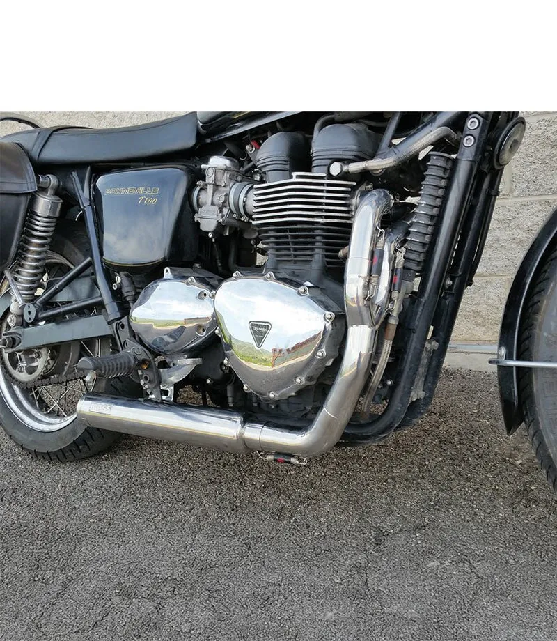 Scarico Completo per Triumph Bonneville / Scrambler / Thruxton EFI / Carb - 2in1 Cross - Mass