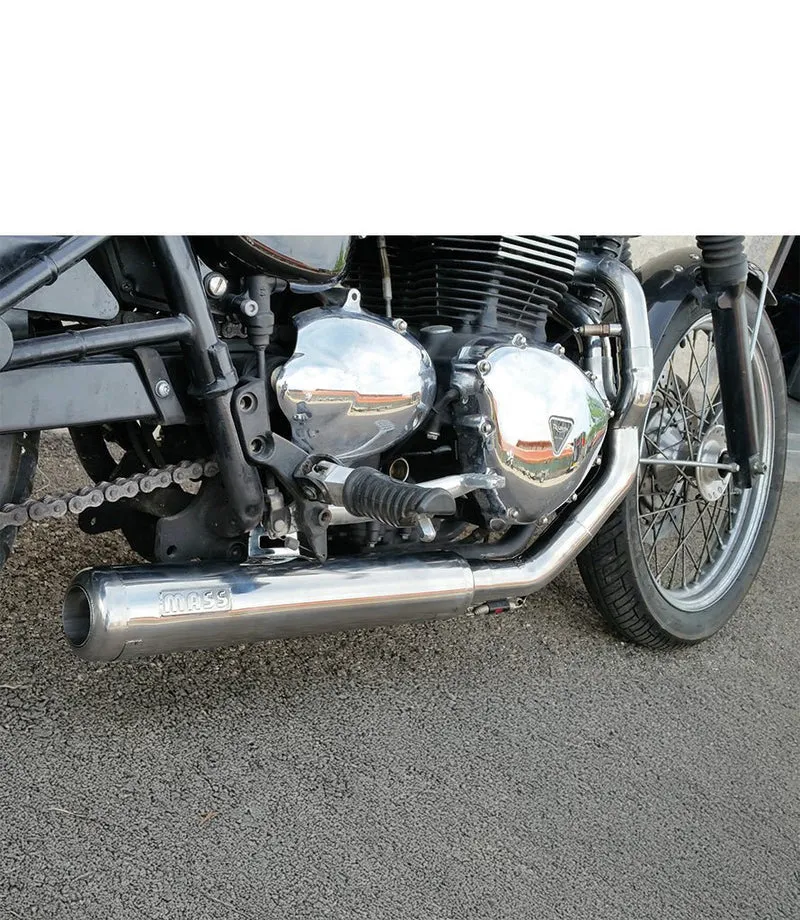 Scarico Completo per Triumph Bonneville / Scrambler / Thruxton EFI / Carb - 2in1 Cross - Mass