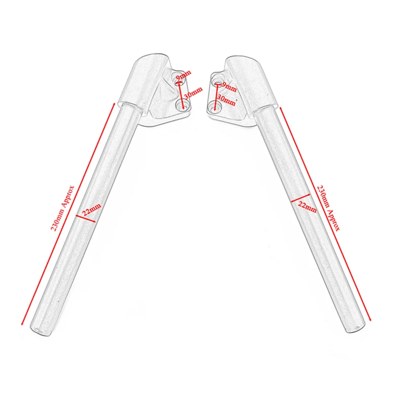 Split Handlebars For Kawasaki Ninja 300/300R 13-17, 250/250R 08-12