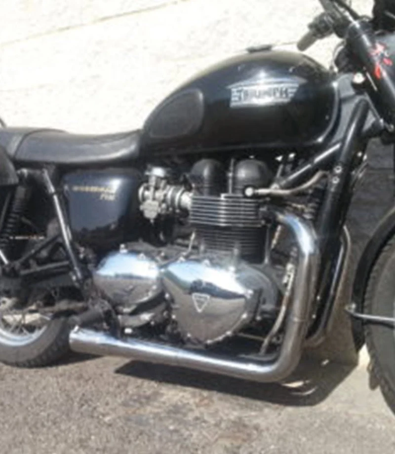 Scarico Completo 2in2 per Bonneville EFI / Carb - Double Cross - Mass