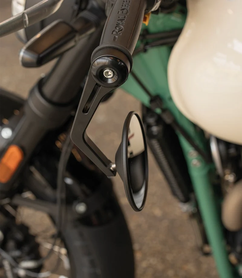 Kit Specchietti Moto Rocker con Adattatori Bar End per Royal Enfield