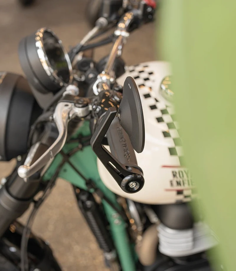 Kit Specchietti Moto Rocker con Adattatori Bar End per Royal Enfield