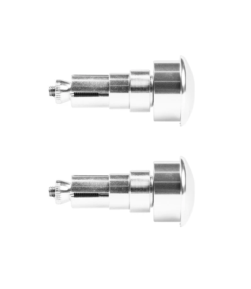 Adattatori Specchietti Bar End Universali per Manubri da Ø 22 mm / 25 mm Silver