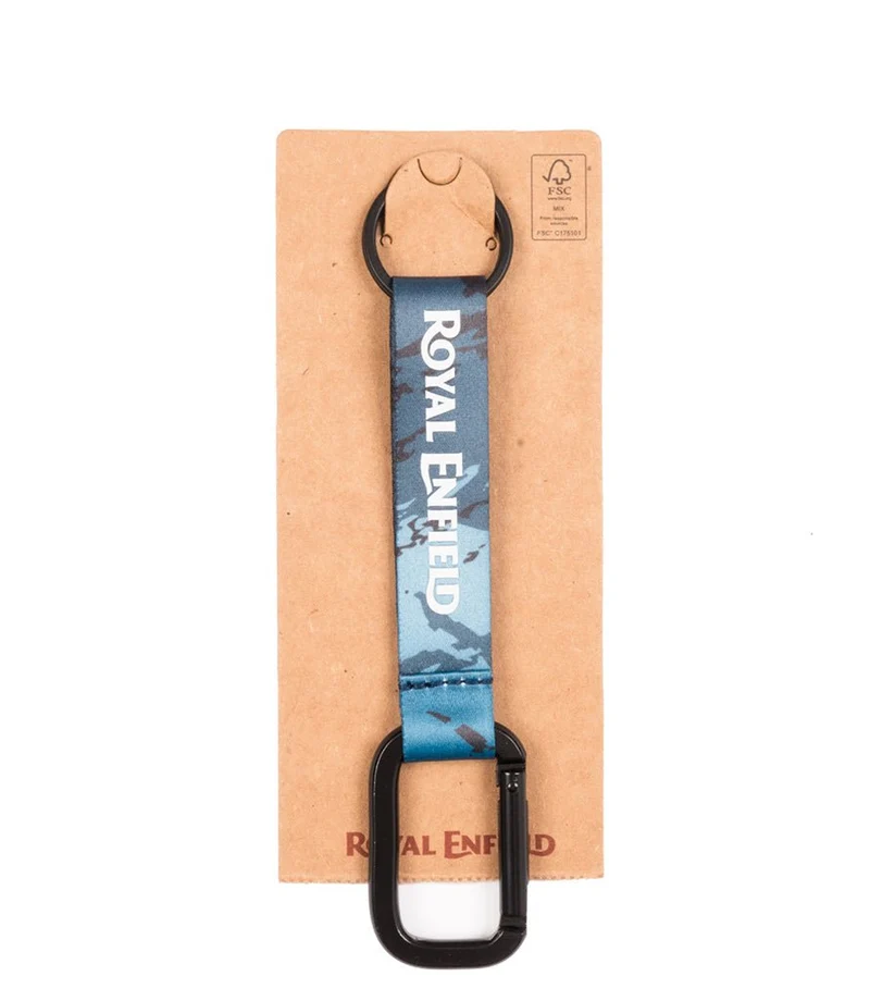 Portachiavi Royal Enfield con Moschettone Blue