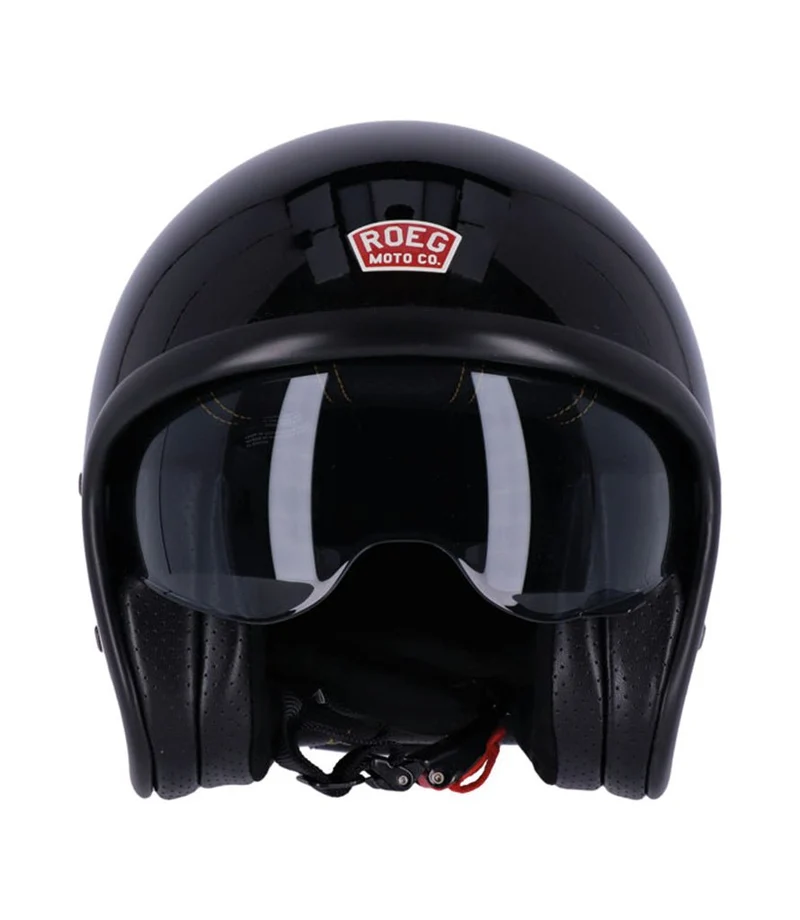 Casco Jet con Occhiali Roeg Sundown Vintage Nero