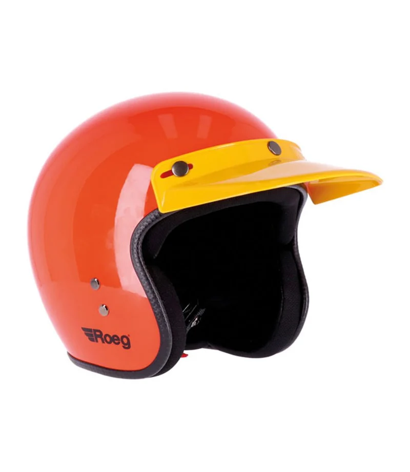Visiera Moto Vintage Roeg Jett Peak Gialla