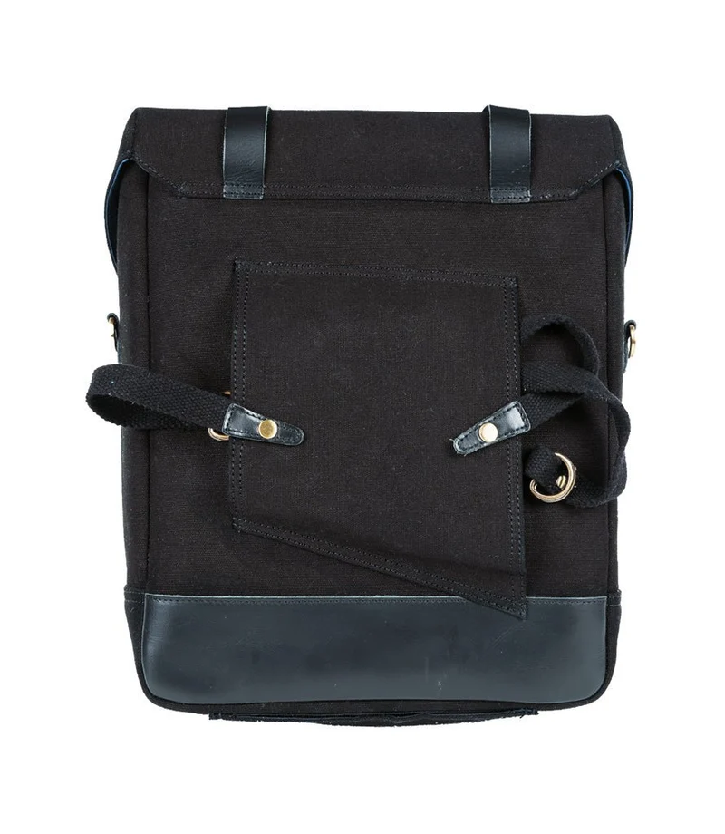 Borsa Laterale Ventura in Canvas & Pelle Cafe Twin x Trip Machine Nera