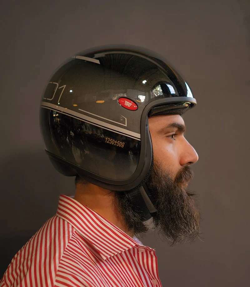 Casco Demi Jett Royal Enfield Aviator Grey/Black
