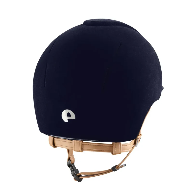 Riding Helmet Smart Nova Velvet with Beige Chinstrap