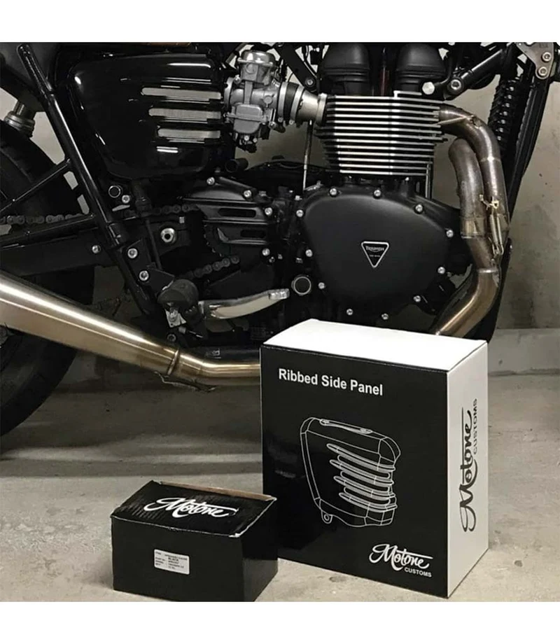 Fianchetti Laterali 'Ribbed' per Triumph T120
