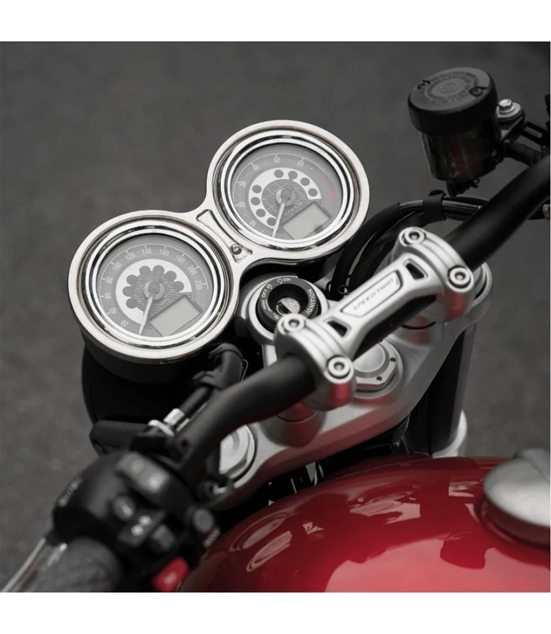 Copertura Tachimetro per Triumph T120/T100/Speed Twin/Thruxton Cromata