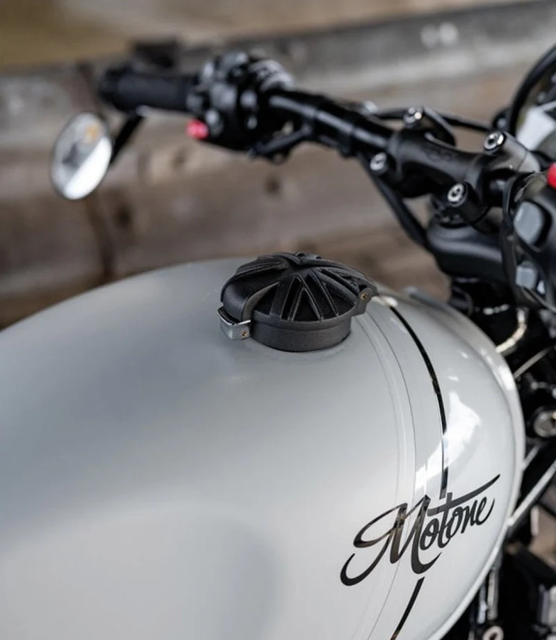 Kit Tappo Monza "Union Jack" per Triumph e HD - NERO