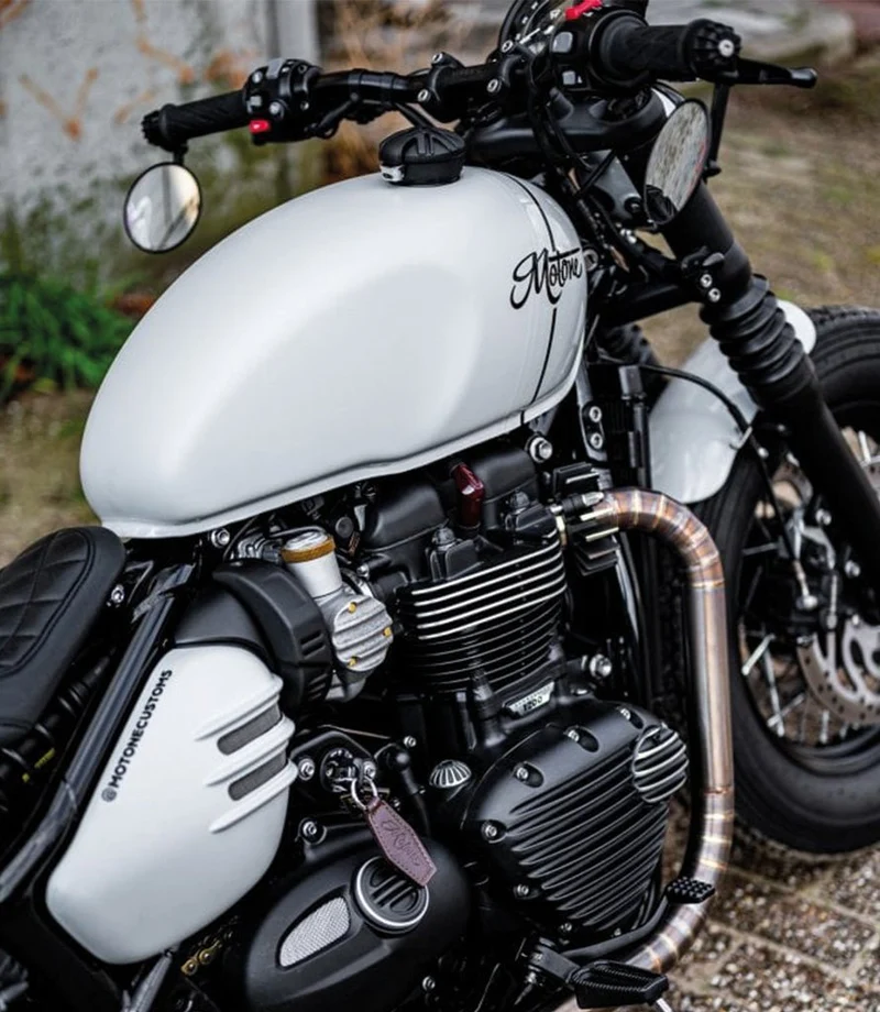 Kit Tappo Monza "Union Jack" per Triumph e HD - NERO