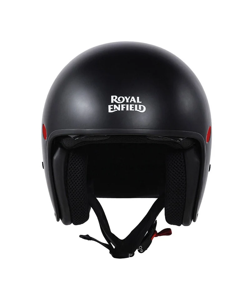 Casco Demi Jett Royal Enfield Aviator Nero