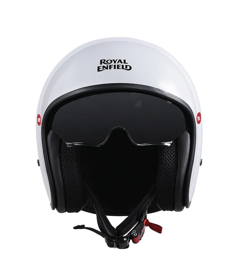 Casco Demi Jett Royal Enfield Aviator Bianco