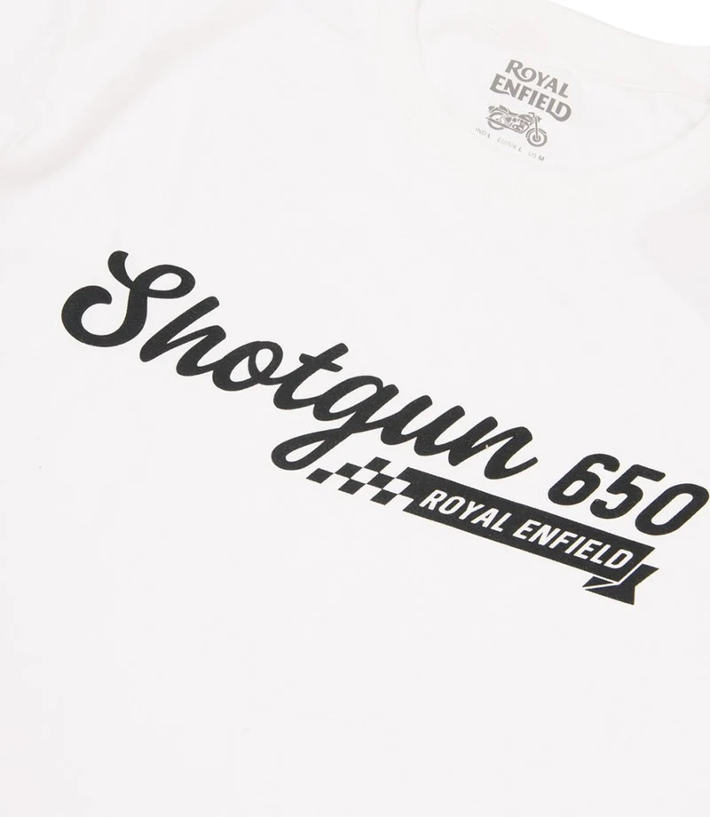 T-Shirt Royal Enfield "ShotGun 650" Bianca