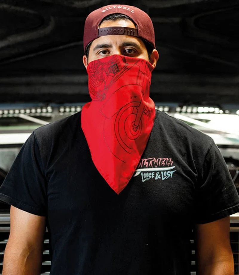 Bandana Moto Biltwell Pan Red