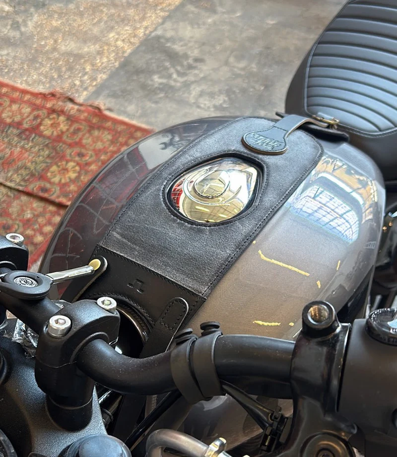 Paraserbatoio per HNTR 350 - Cafe Twin x Trip Machine Nero