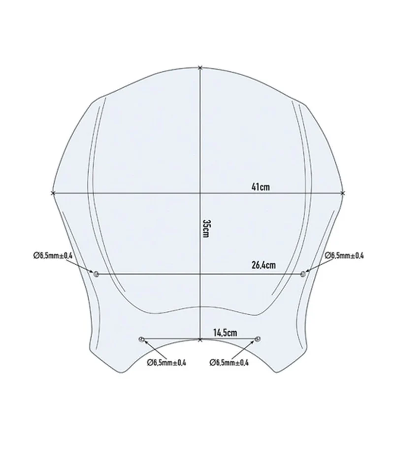 Cupolino Fumè per SCRAM 411 - GIVI