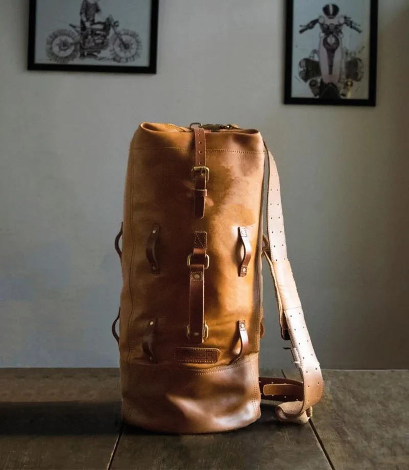 Borsa Moto Military Duffle Bag Trip Machine - Vintage Tan