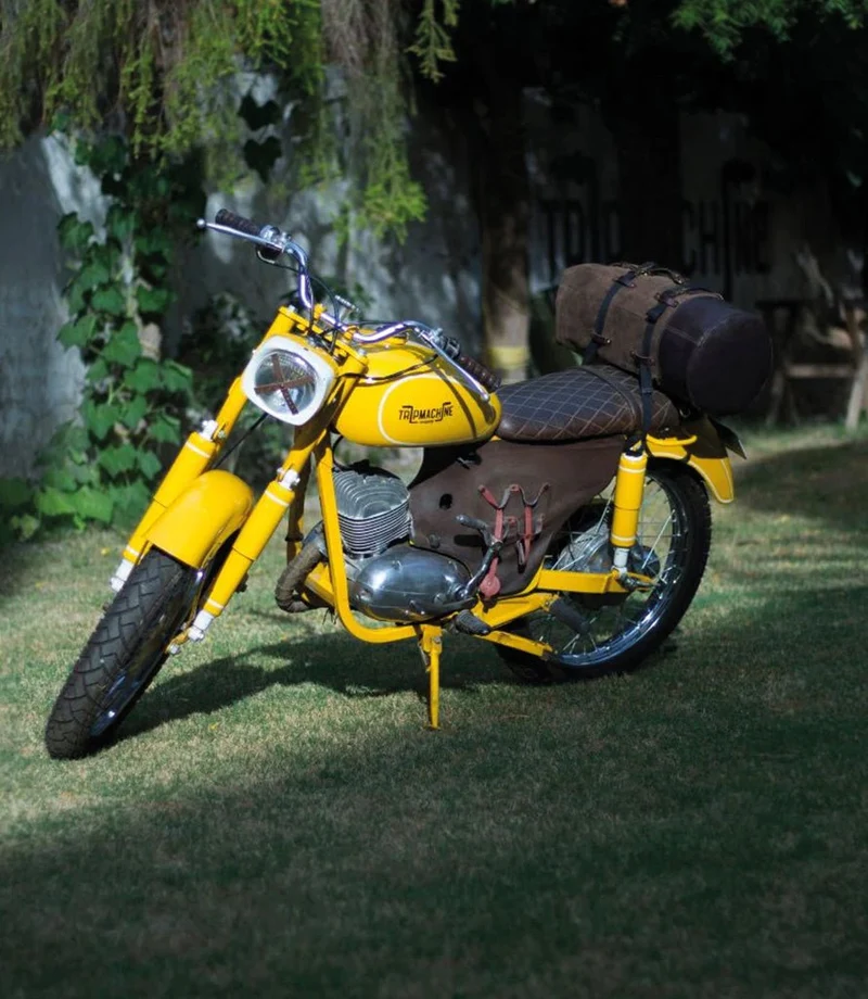 Borsa Moto Military Duffle Bag Trip Machine - Marrone
