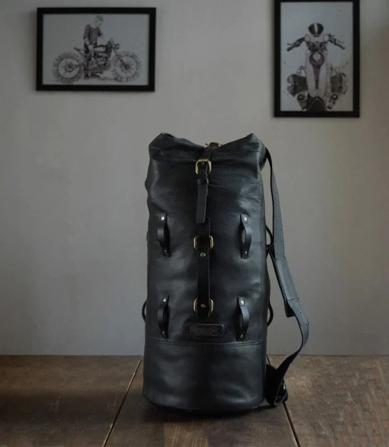 Borsa Moto Military Duffle Bag Trip Machine - Nera
