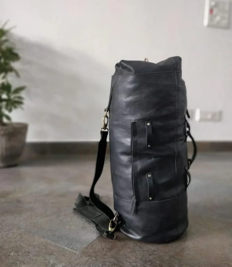 Borsa Moto Military Duffle Bag Trip Machine - Nera