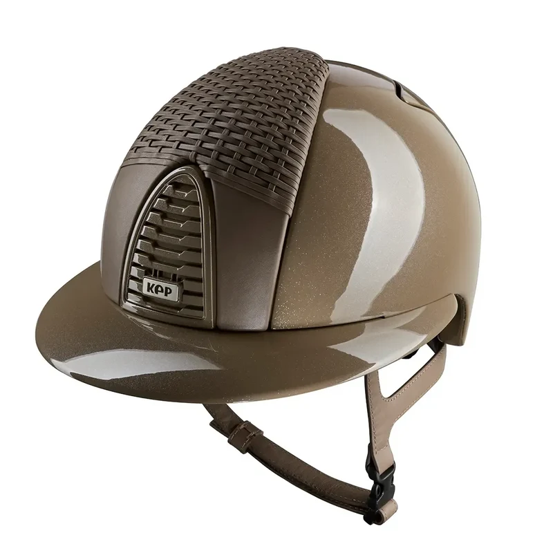 Riding Helmet Cromo 2.0 Roma Diamond Taupe Polo Visor