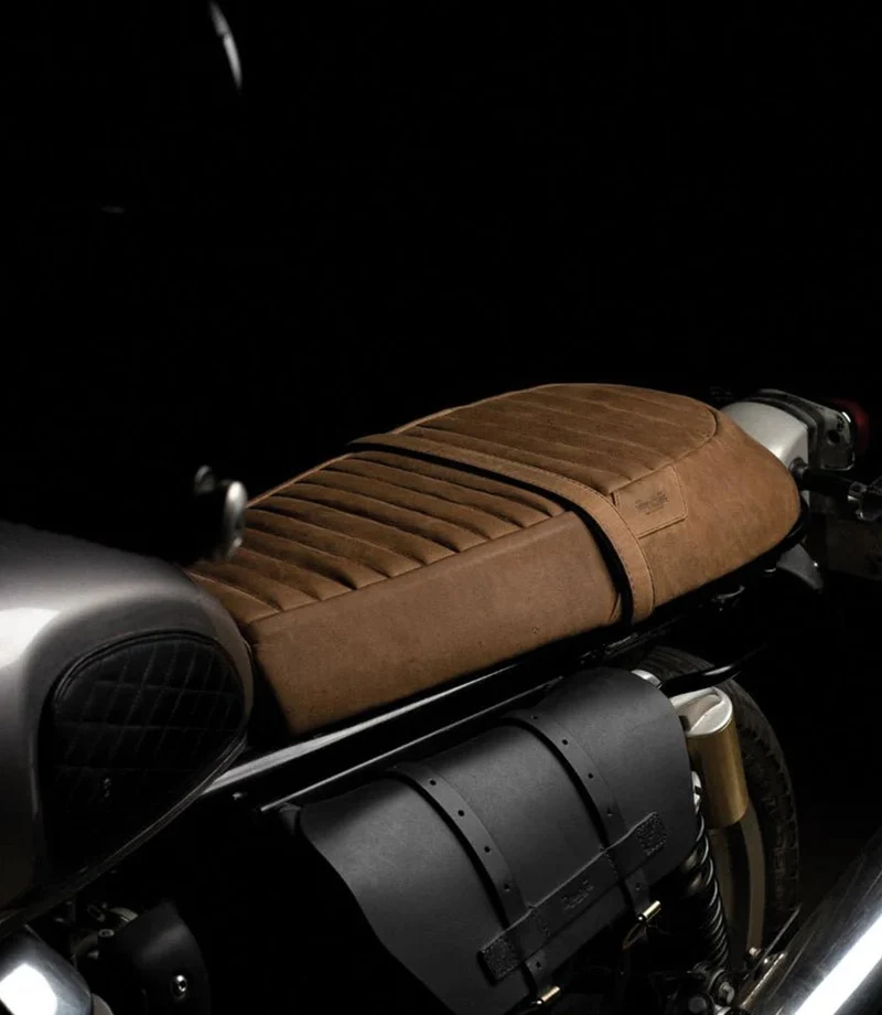 Sella per Interceptor / GT 650 in Pelle Marrone Tobacco
