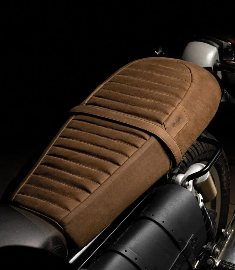 Sella per Interceptor / GT 650 in Pelle Marrone Tobacco