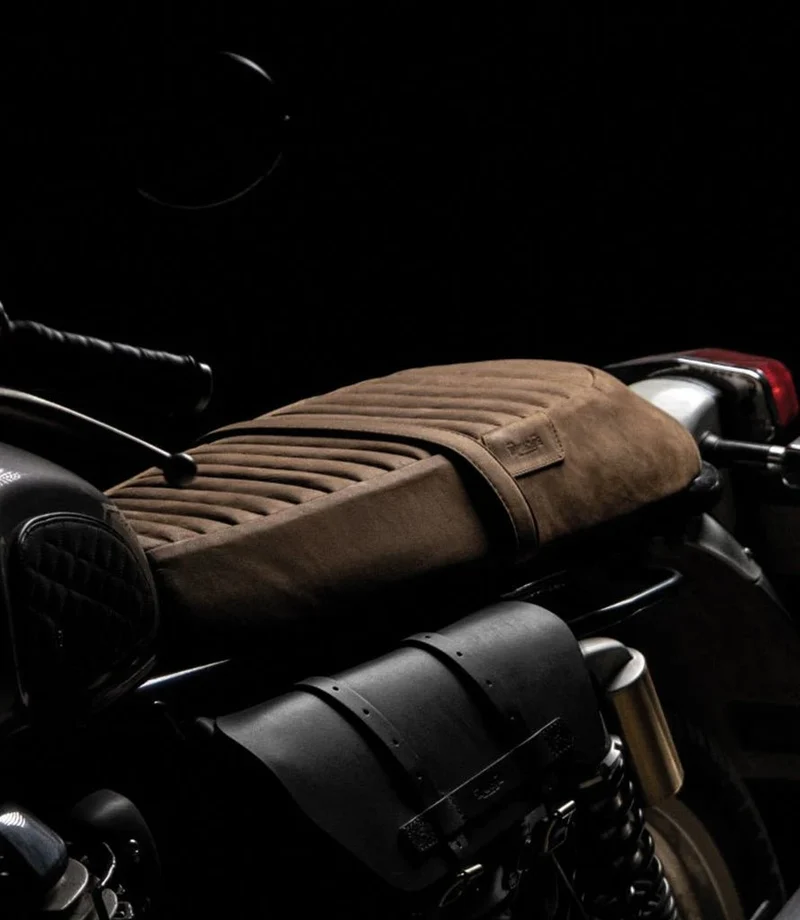 Sella per Interceptor / GT 650 in Pelle Marrone Tobacco