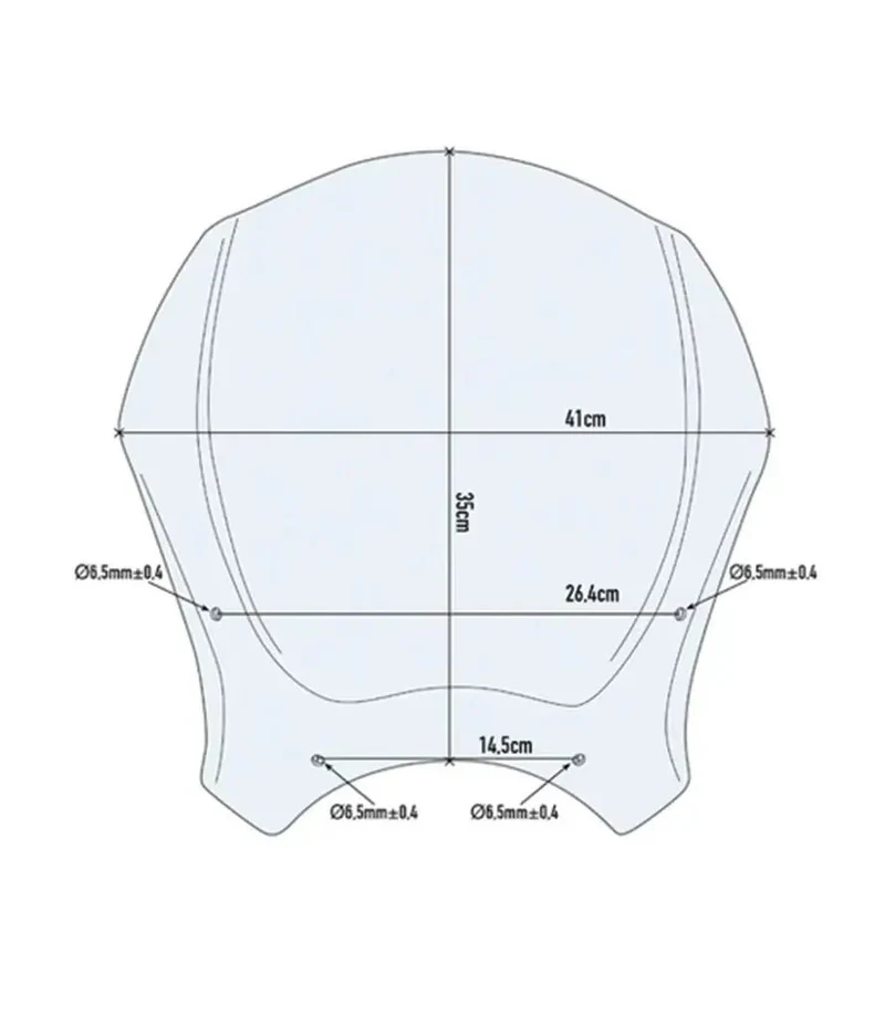 Cupolino per Moto Guzzi V7 850 Fumè - GIVI