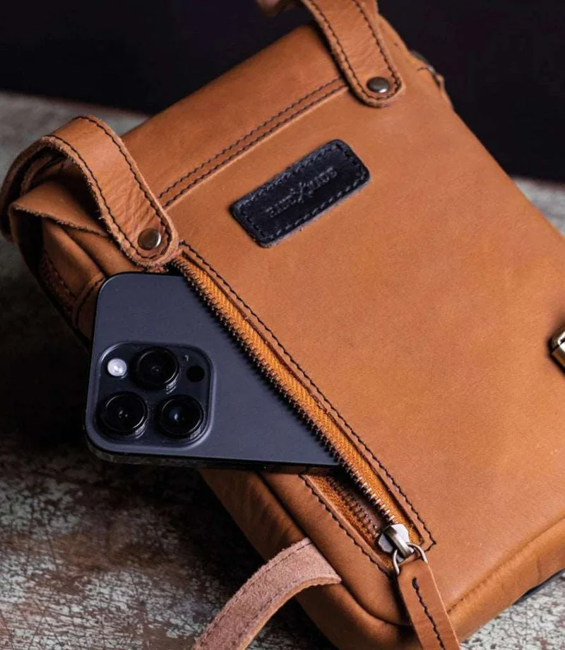 Borsa da Gamba Trip Machine - Vintage Tan