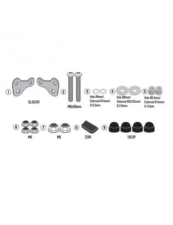 Attacchi Parabrezza per Interceptor / Continental GT 650 GIVI