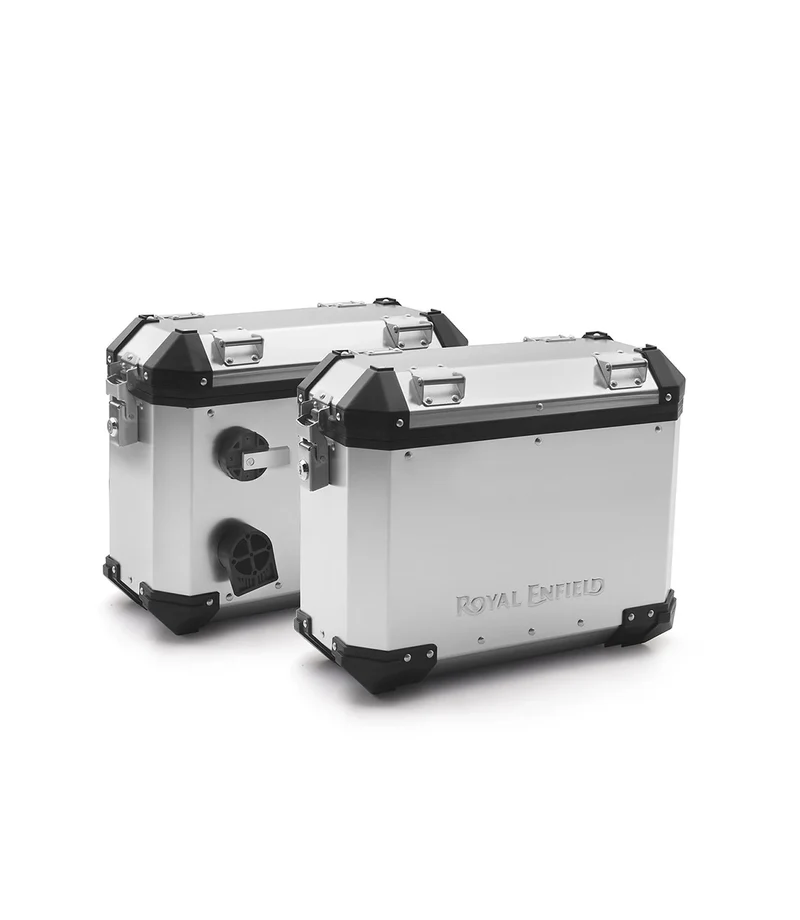 Kit Borse Laterali per Himalayan 450 con Staffe di Supporto Silver