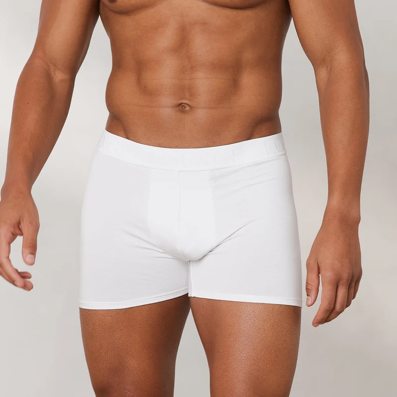 Luxe Herren-Boxer (3er Paket) - Weiß