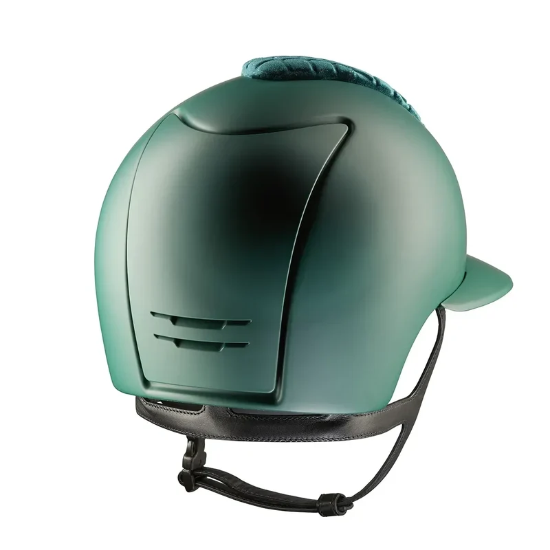 Riding Helmet Cromo 2.0 Milano - Textile Jaguar Green Polo Visor