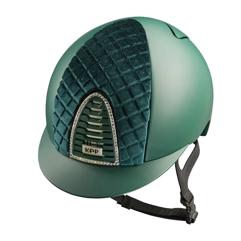 Riding Helmet Cromo 2.0 Milano - Textile Jaguar Green