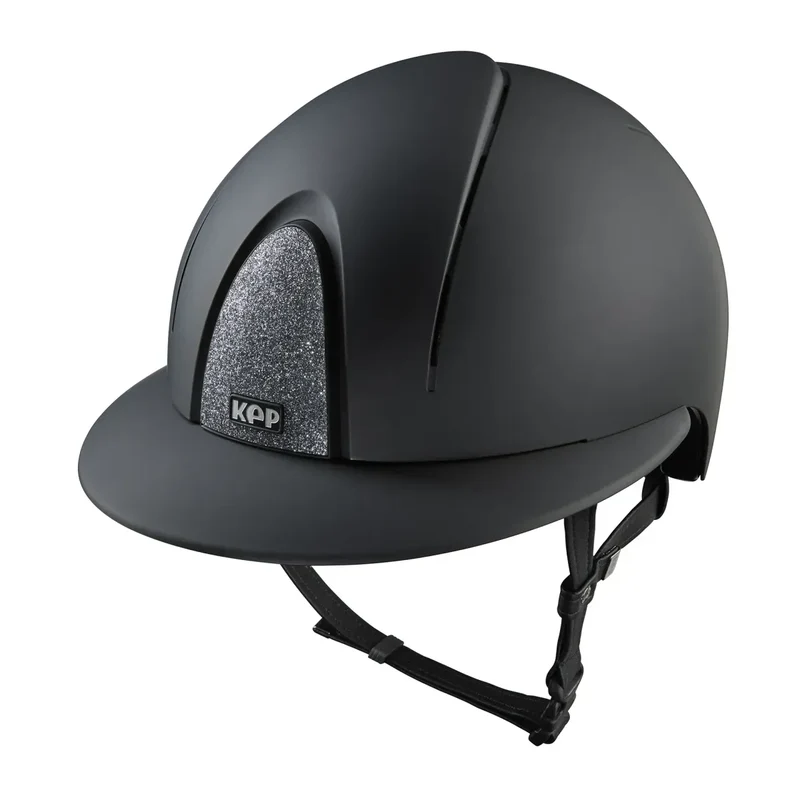 Riding Helmet Smart Nova Textile Star Silver Polo Visor